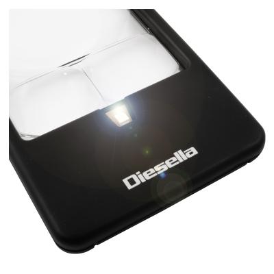 Håndlup 3X/5X/7X forstørrelse og LED lyskilde (flad model)